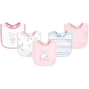 5PK BABERO NIÑA UNICORNIO