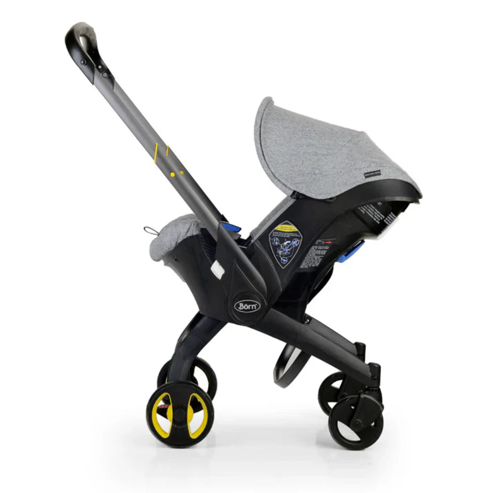 Born - Coche con Asiento de Auto sin Base/Gris
