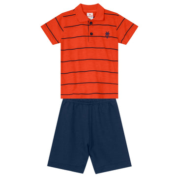 Brandili - Conjunto infantil a rayas palmera | +24M