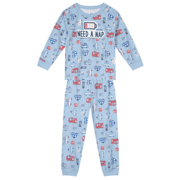 Brandili - Pijama carros / color celeste | +36M