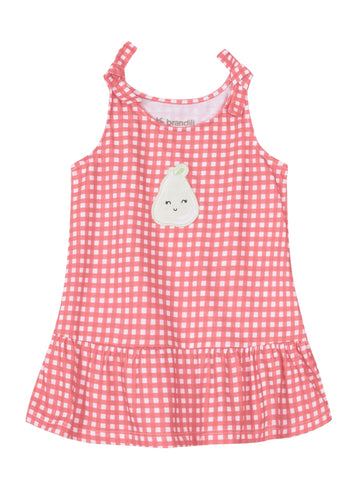 Brandili - Vestido a cuadros con fruta | +6M