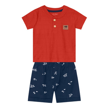 Brandili - Conjunto para niño rojo | +24M