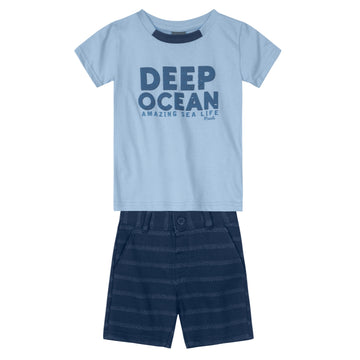 Brandili - Conjunto Camiseta y Bermuda Ocean | +12M