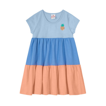 Brandili - Vestido de niña con bordado piña | +24M