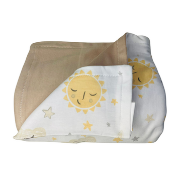 B4baby - Manta reversible | café claro