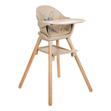Kikkaboo - Silla De Comer Woody 2 En 1 | Beige