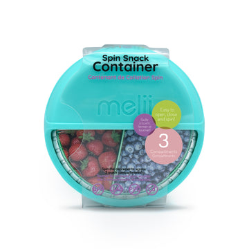 Melii - Plato spin con divisores | color aqua