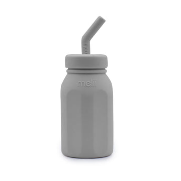Melii - Botella de agua de silicona | color gris