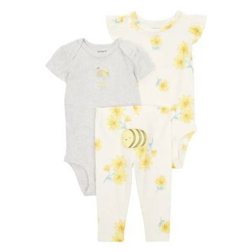 Carter´s - Conjunto de 3 piezas, estampado abejitas
