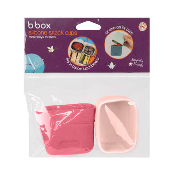b.box - Set Vasitos Snack de Silicona | rosa