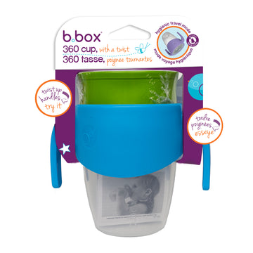 b.box - Taza 360 con cierre hermético | celeste