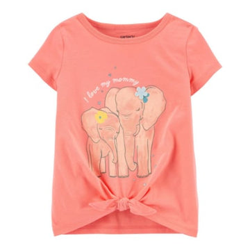 Blusa Naranja de Elefante Niña 9M