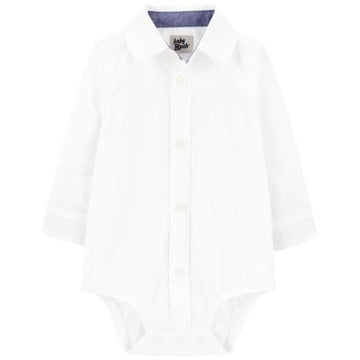 CAMISA SP23 IB LS WVN BS WHITE BBG 24M