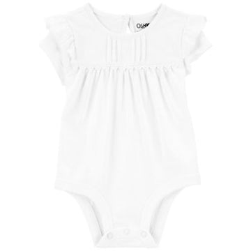 CAMISA SP23 IG SS RUFFLE BS WHITE BBG 9M