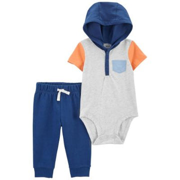 carters - Conjunto pantalon y mameluco con gorro +18M