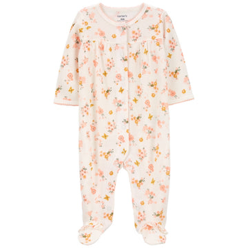 Carter's - Pijama Textured Ivory Mustard Flor | +3M