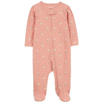 Carter's - Pijama Textured Pink Floral Print || +3M