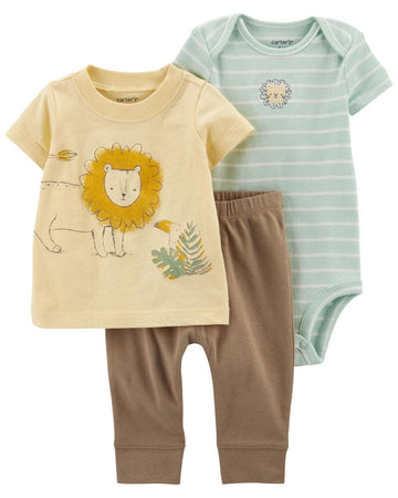 CONJUNTO 3PC PANT SET YELLOW LION