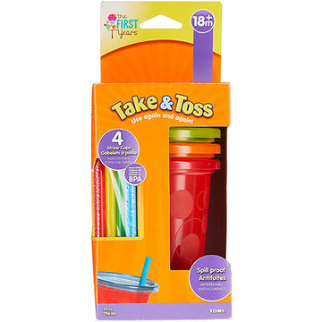 Vaso con pajilla 10oz 4 pzasThe First Years