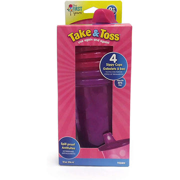 Vaso antiderrame 4pzas morado The First Years
