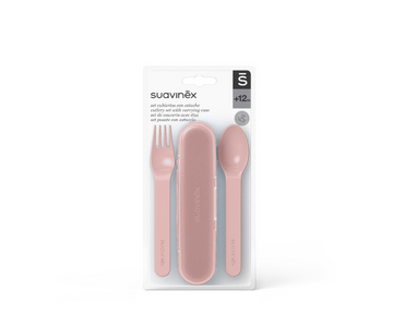 Suavinex - Cubiertos + Estuche Rosa Suavinex | rosa