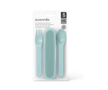 Cubiertos + Estuche Verde Suavinex