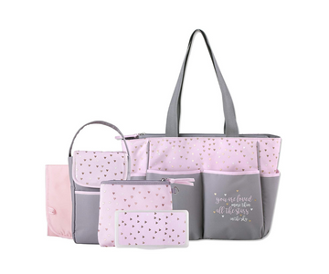 Pañalera Con Corazones Baby Essentials Ad Sutton