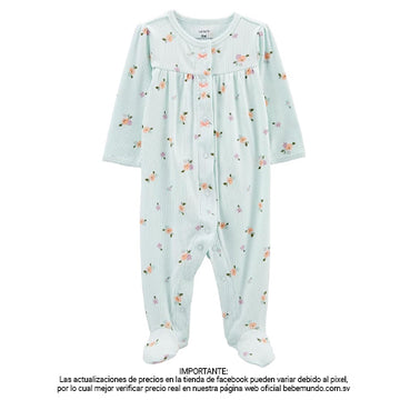 Carter's - Pijama de 1 pieza para niña NB