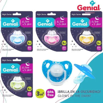 Genial- chupetes nightglow |+3M