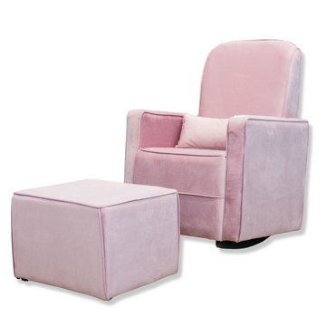 Silla reclinable con otomano | Rosa