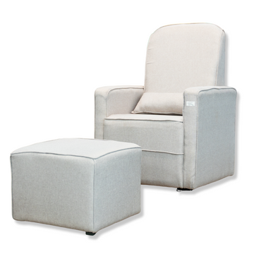 Silla reclinable con otomano | Beige