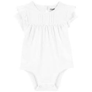 CAMISA SP23 IG SS RUFFLE BS WHITE BBG 24M