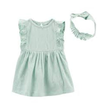 carter´s- CONJUNTO SP23 I G 2PC DRESS SET MINT SOLID LBB