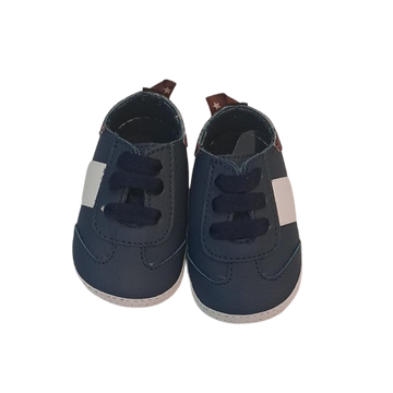 B4baby- Zapatilla azul con franja blanco | talla 16