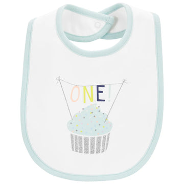 carters-BABEROS /SP23 I N BIB MINT BIRTHDAY