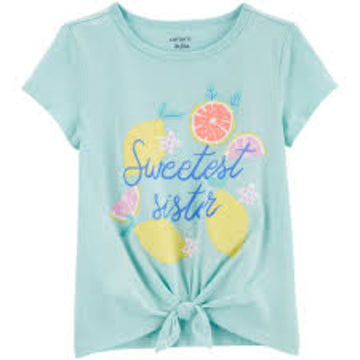 Carter´s- blusa celeste para niña |+12M