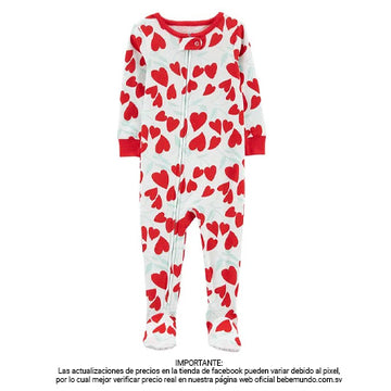 Carter´s - Pijama blanca con estampado +24M