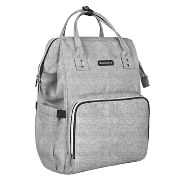 Kikkaboo - Pañalera mochila gris