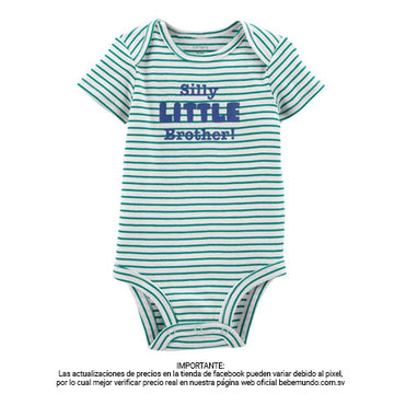 Carter´s - Enterizo rayas para niño +9M