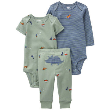 Carter´s- Conjunto de 3 piezas pantalón y mameluco | +9m