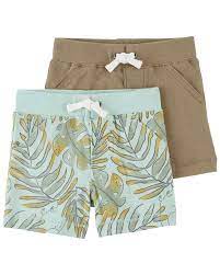 PANTALON CORTO 2PK SHORTS GREEN TROPICAL