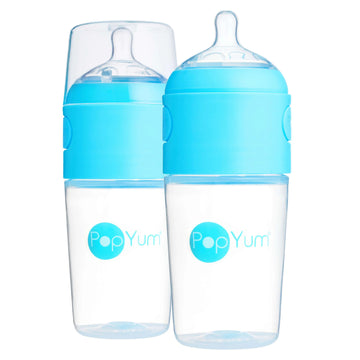 Pop Yum - Set de 2 biberon 9oz blue