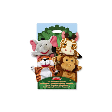 Melissa & Doug - 4 Títeres de mano con animales de safari