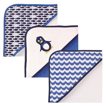 Baby Vision - Toalla con capucha de pingüino | 3 unidades