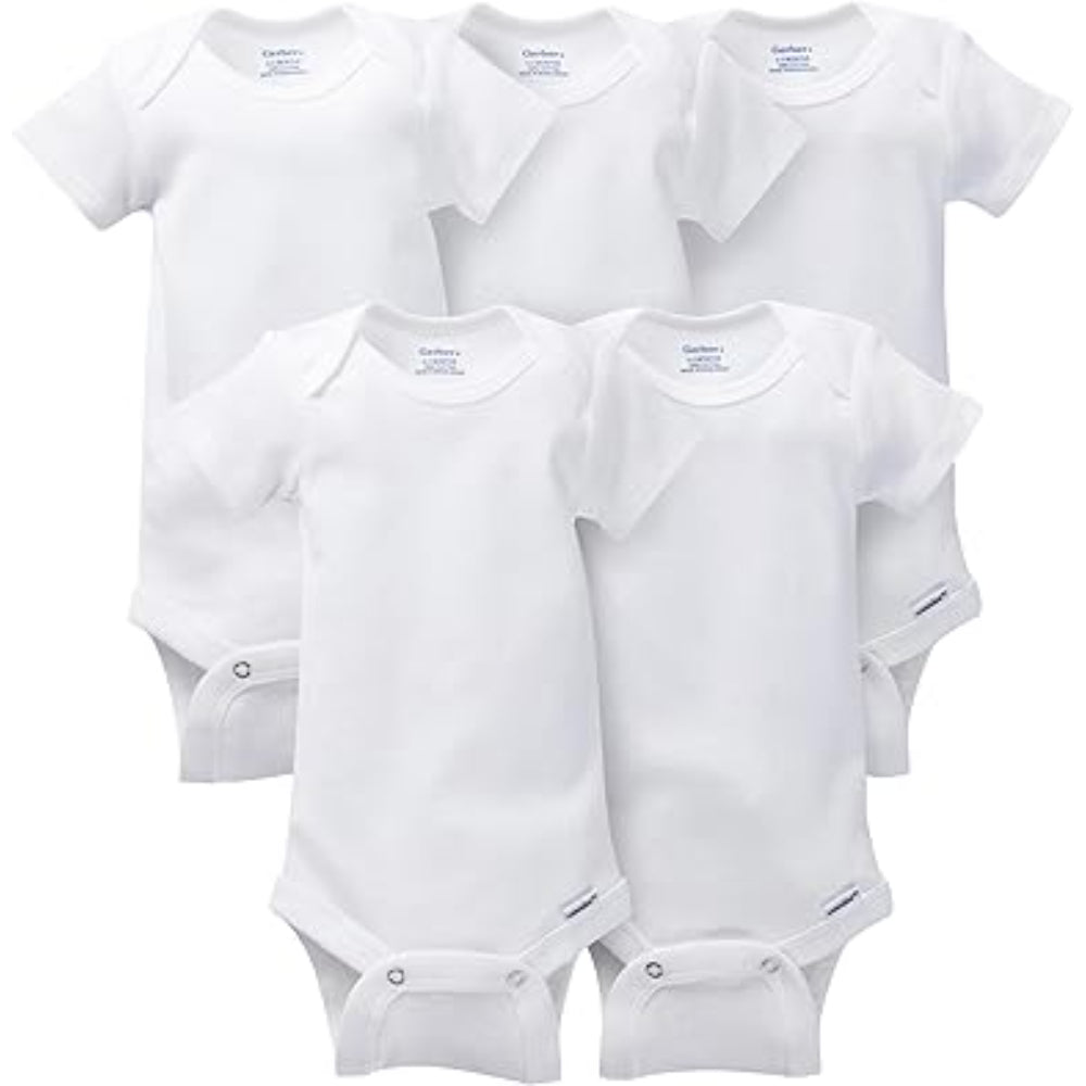 Gerber - Mameluco de Manga Corta/Blanco