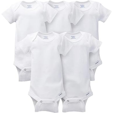 Gerber - Mameluco de Manga Corta/Blanco