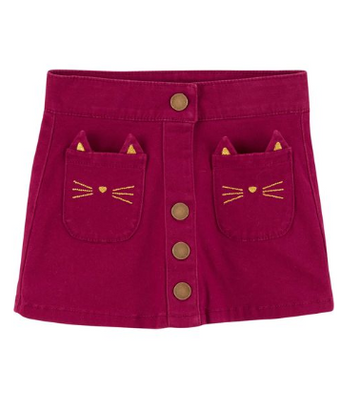 Carter´s -Falda Ocre con Bolsas  9M