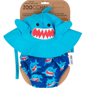Sombrero y traje de baño tiburón Zoocchini 12-24M