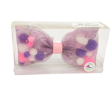 Moño De Tull de Pompones