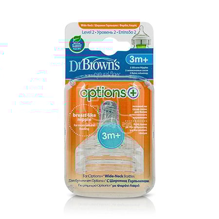 DR. BROWNS - Tetina De Silicona, Boca Ancha